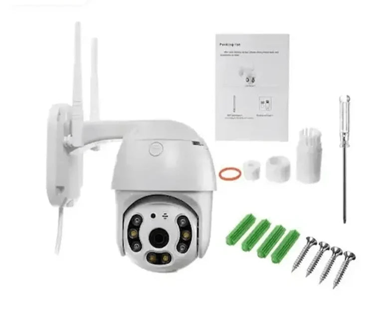 WIFI Περιστρεφόμενη ασύρματη κάμερα θόλου 5MPX HD