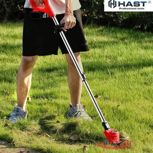 Γερμανικός Ακουστικός Τρίμερ 36V 8Ah HAST Κοπή Γκαζόν + Δώρο Προέκταση με Ρόδες