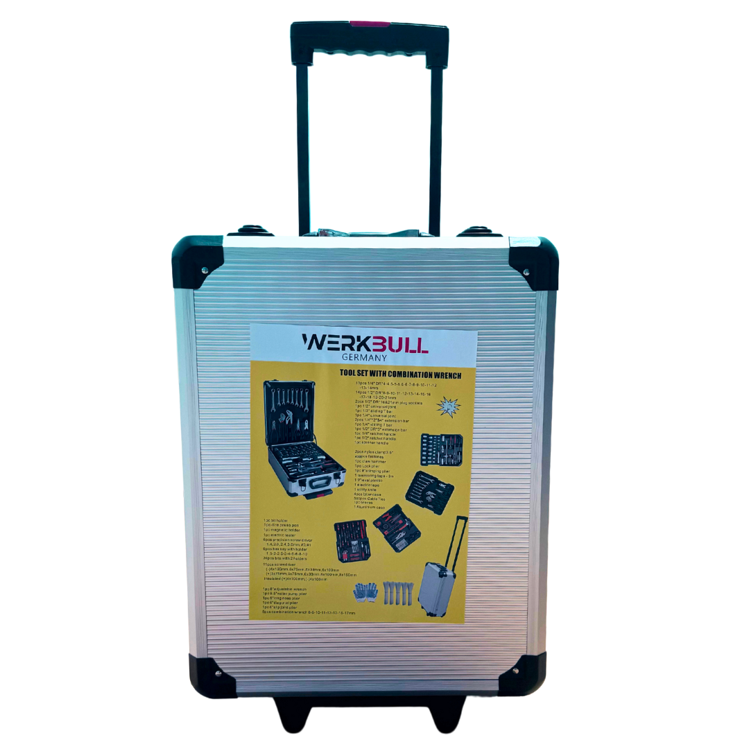 Γερμανική εργαλειοθήκη WerkBull Germany® με εργαλεία - 1050 τεμάχια από χάλυβα χρωμίου-βανάδιου 2024