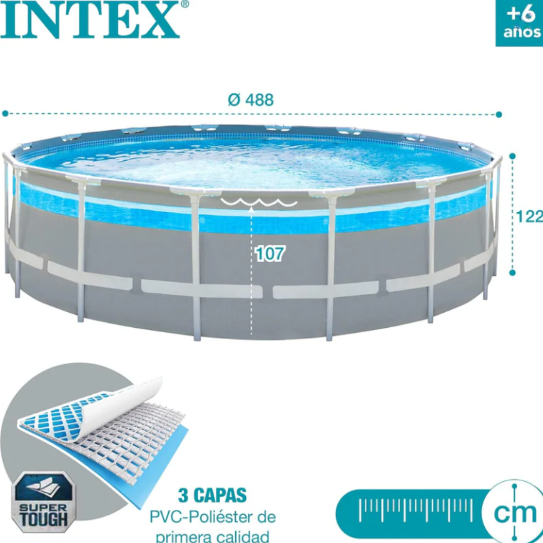 Πλήρες σετ σωληνωτής πισίνας Intex - Ultra XTR, 549 x 122 cm