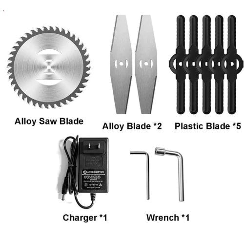 Σετ προώθησης ασύρματου ψαλιδιού, μίνι πριονιού και ψαλιδιού WerkBull Germany® + 6 μπαταρίες 36v 8ah και 3 φορτιστές