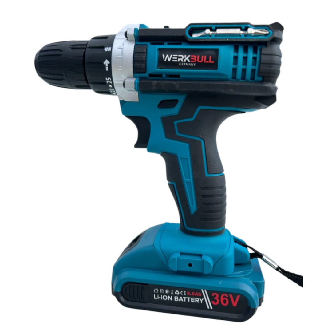 Γερμανικό κρουστικό κατσαβίδι 35h και δύο μπαταρίες 36v 8ah