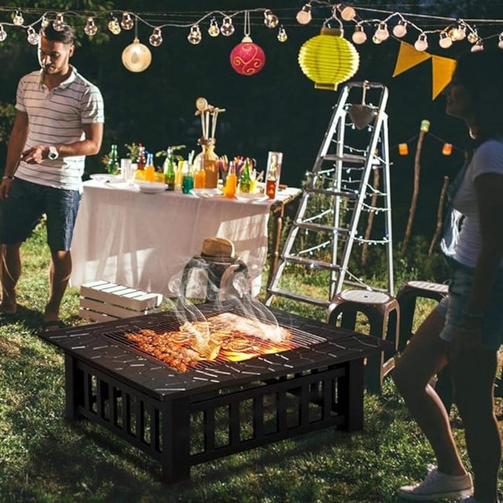 Νέο τραπέζι 3 σε 1 'Fire Pit' - BBQ, τζάκι, παγοθήκη.