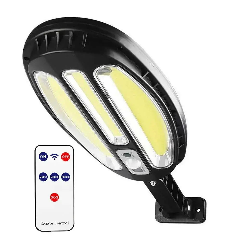 3 τεμάχια ηλιακό LED φωτιστικό δρόμου 600W, HB8288A, οβάλ, 138 LED COB