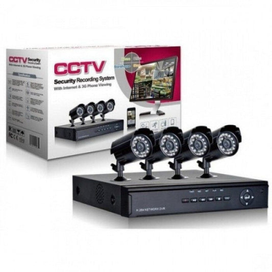 Πλήρες πακέτο - Dvr + 4 κάμερες - «KIT» Κιτ παρακολούθησης βίντεο