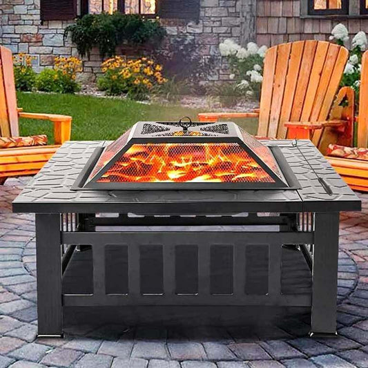 Νέο τραπέζι 3 σε 1 'Fire Pit' - BBQ, τζάκι, παγοθήκη.