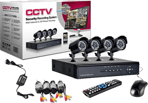 Πλήρες πακέτο - Dvr + 4 κάμερες - «KIT» Κιτ παρακολούθησης βίντεο