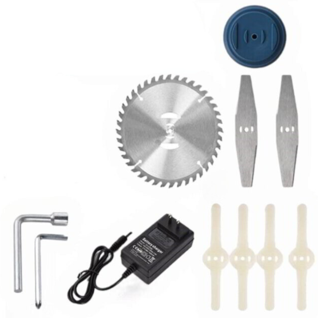 Σετ Κλαδευτήρι και Επαναφορτιζόμενο Χορτοκοπτικό + 4 Μπαταρίες και 2 Φορτιστές WerkBull Germany®

