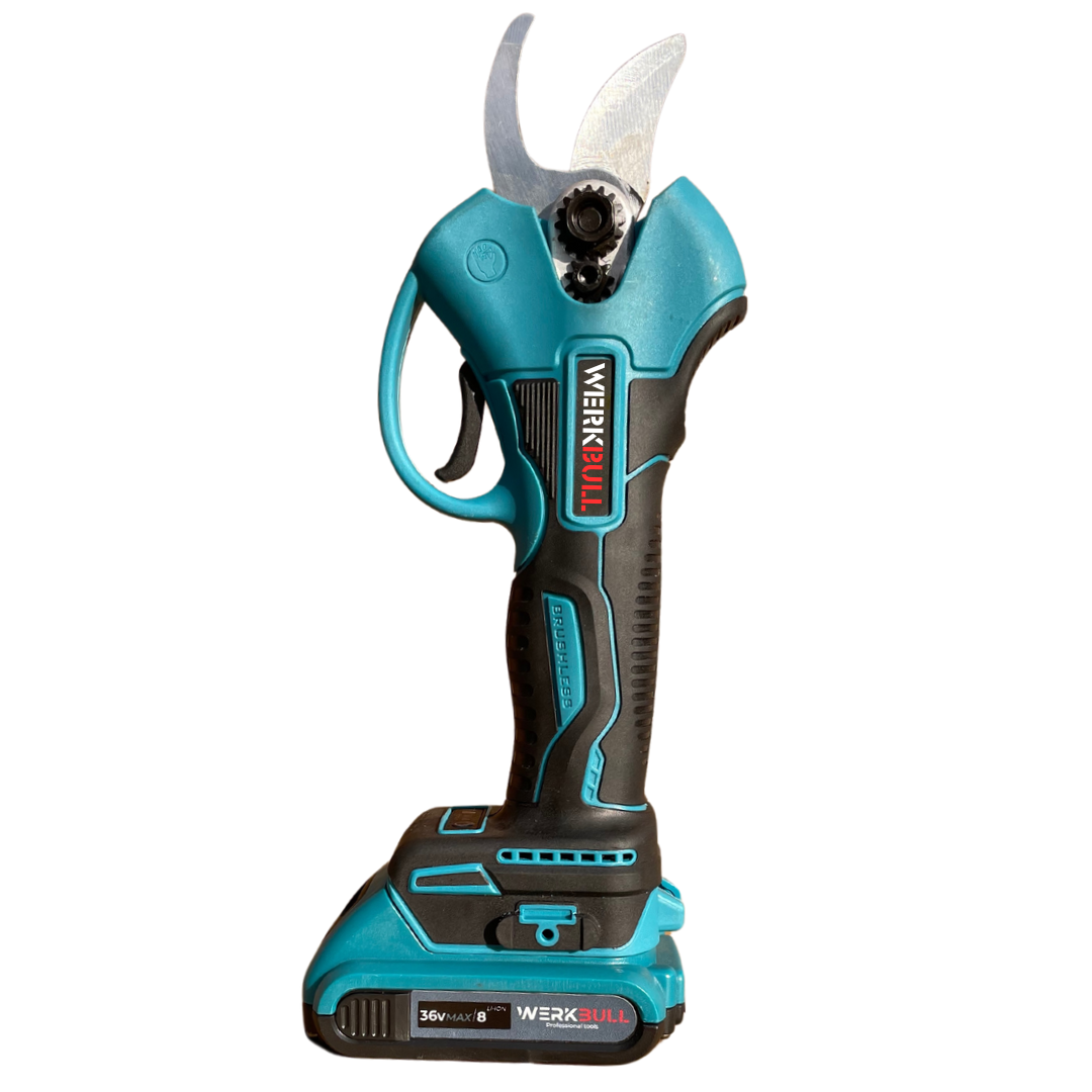 Σετ Κλαδευτήρι και Επαναφορτιζόμενο Χορτοκοπτικό + 4 Μπαταρίες και 2 Φορτιστές WerkBull Germany®

